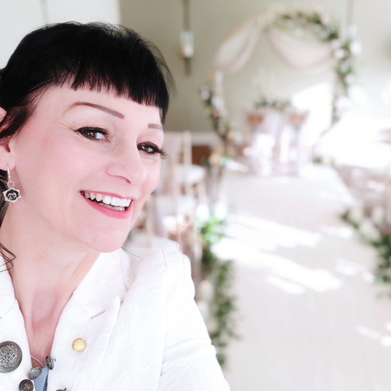 healing manor ceremony room selfie